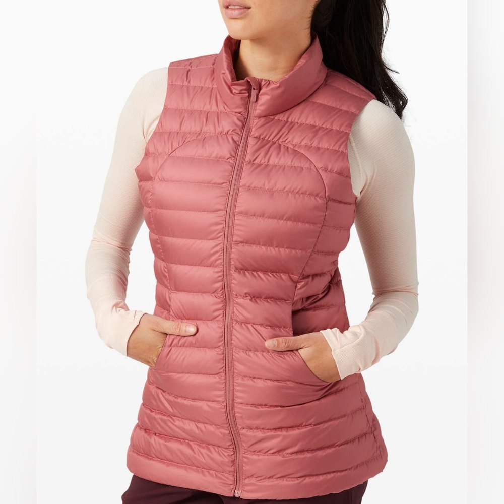 Lululemon Pack It Down Vest in Cherry Tint